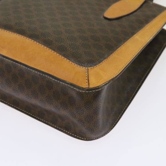 CELINE Macadam Canvas Hand Bag PVC Brown Auth 69735 - Picture 15 of 16